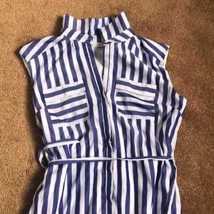 Midi blue and white striped dress from NY & Comp.